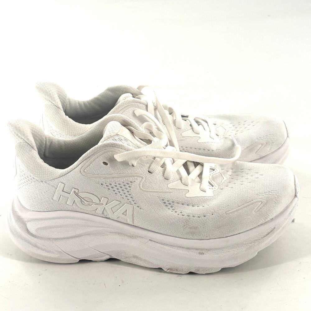 HOKA Womens Clifton 10 Sneakers 6.5 White EVERYDAY RUNNING Shoes